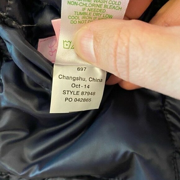 Lilly Pulitzer Womens Lilah Reversible Down Coat Jacket Small - Picture 8 of 11